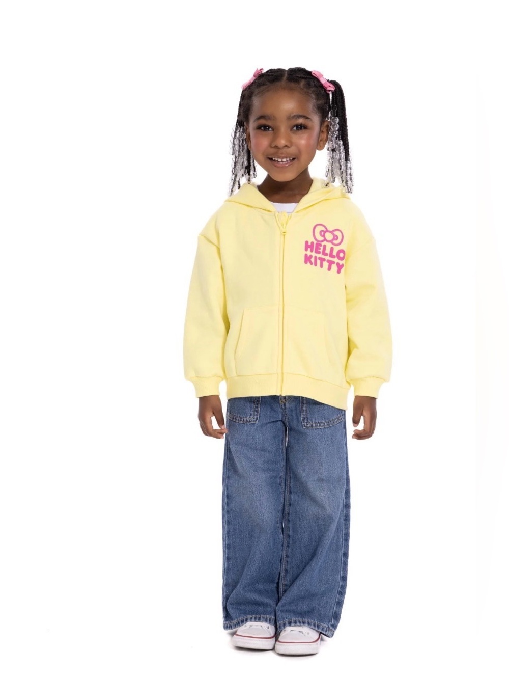 Hello Kitty Kids' Yellow 'Always Cute' Hoodie size 18M